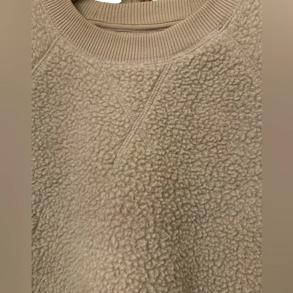 Everlane The Renew Raglan Sherpa Fleece Sweatshirt- Women’s Medium - Picture 5 of 7